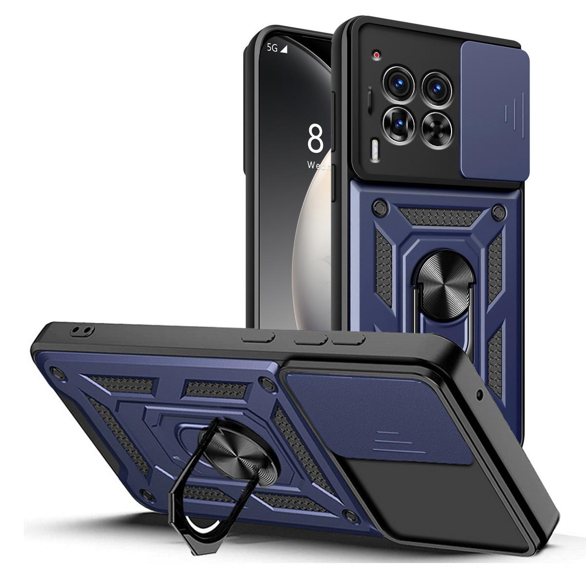 

Чехол для камеры Tecno Camon 30 30 Premier 20 Pro 19 18 18P Spark 20 Pro + 20 20C 10 Pro Armor Hybrid Ring Back Cover For Spark 10 Pro 4G синий