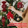 Creative Multi- Flocked Painted Christmas Tree Ornaments And Decorations
