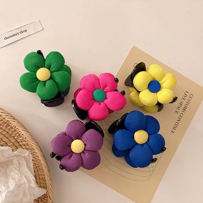 1pc Nouvelle pince dopamine pour fleurs fraîches d'été, pince à cheveux queue de cheval haute, pince pour l'arrière de la tête pour femmes, pince à cheveux