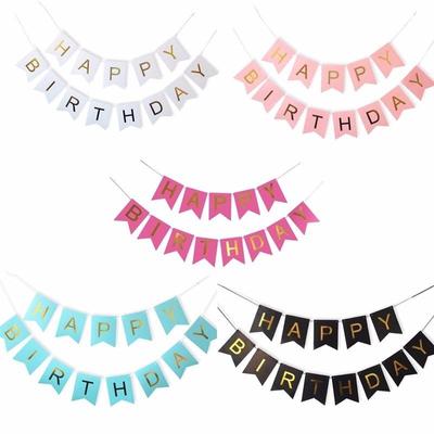 13pcs Happy Birthday Letter Banner Bunting Banner Party Decoration Birthday Decoration