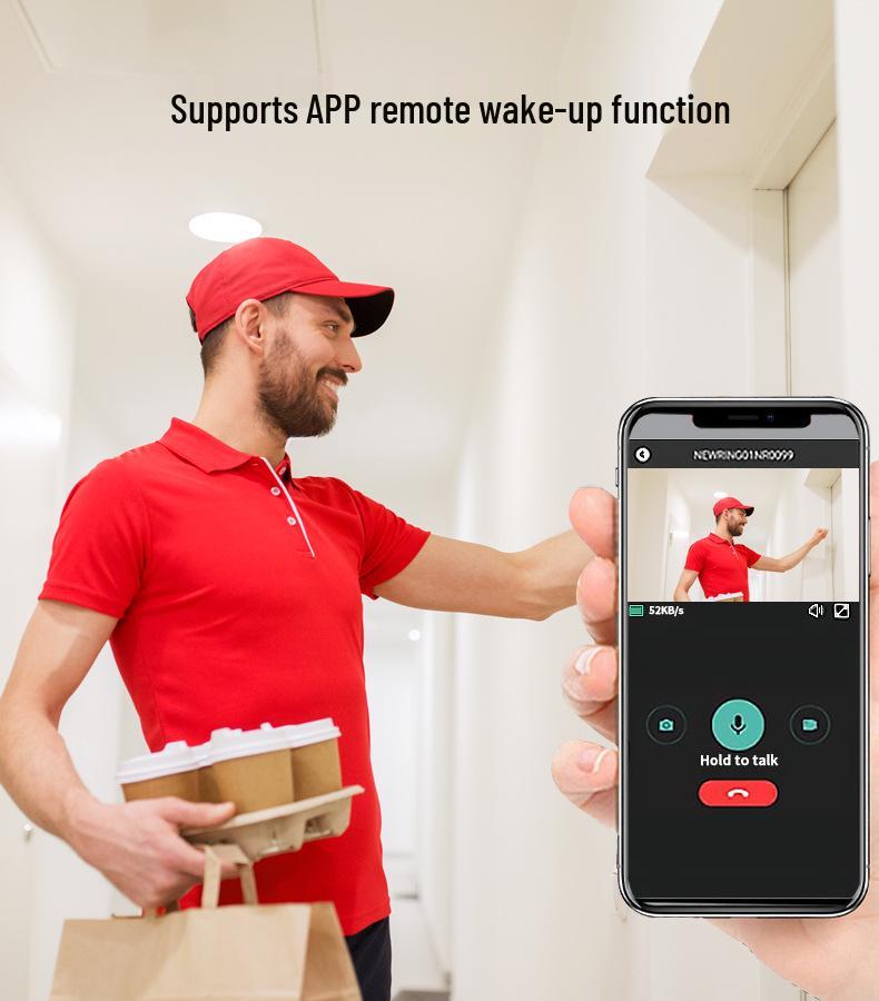 3MP Smart Türspionkamera mit Tuya App Fernanruf und Diebstahlschutz Visuelle Türklingel