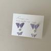 Super Fairy Gradual Change Purple Butterfly Stud Earrings Female Fresh Sweet Cute Exquisite Personality Fashion Versatile Earrings Earrings