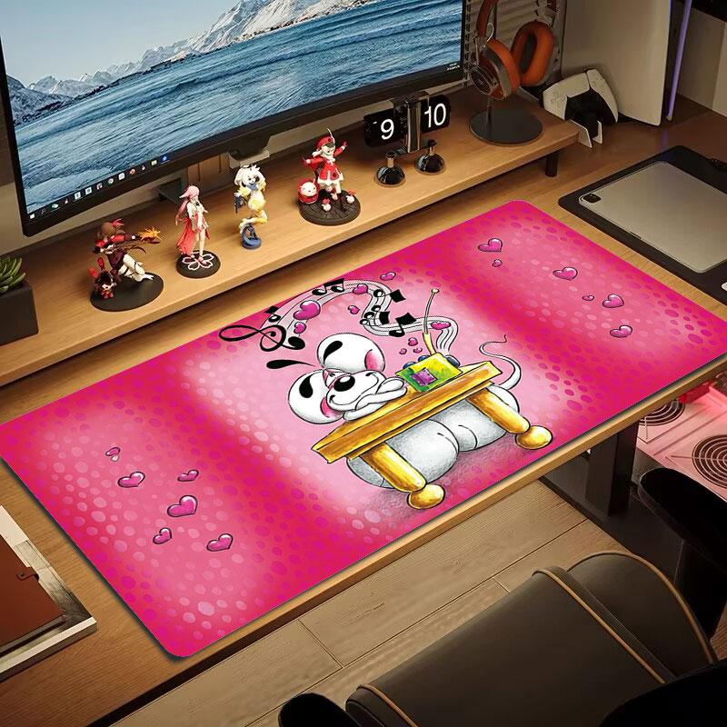 Diddl Large Size Mouse Pad Large Gaming Table Cushion Non-slip Laptop Tablet Big Mousepad XXL Mat Mini PC Playmat With Lock edge