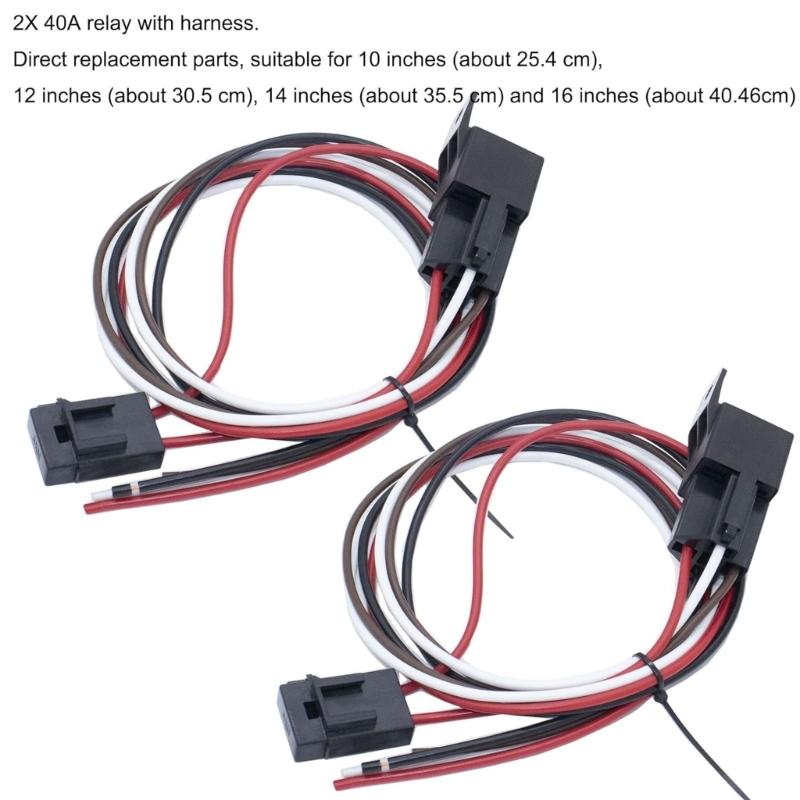 175-185 Degree Car Cooling Fan Thermostat Switch Sensor Relays Wire Harness 12V