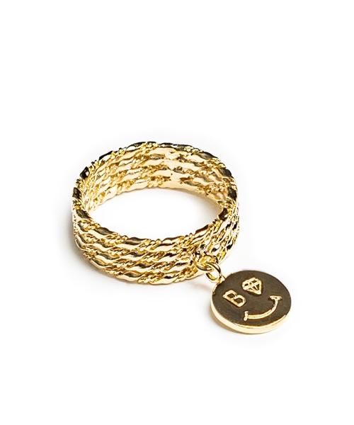 Bonbeau Fancy Twist Dangling Ring