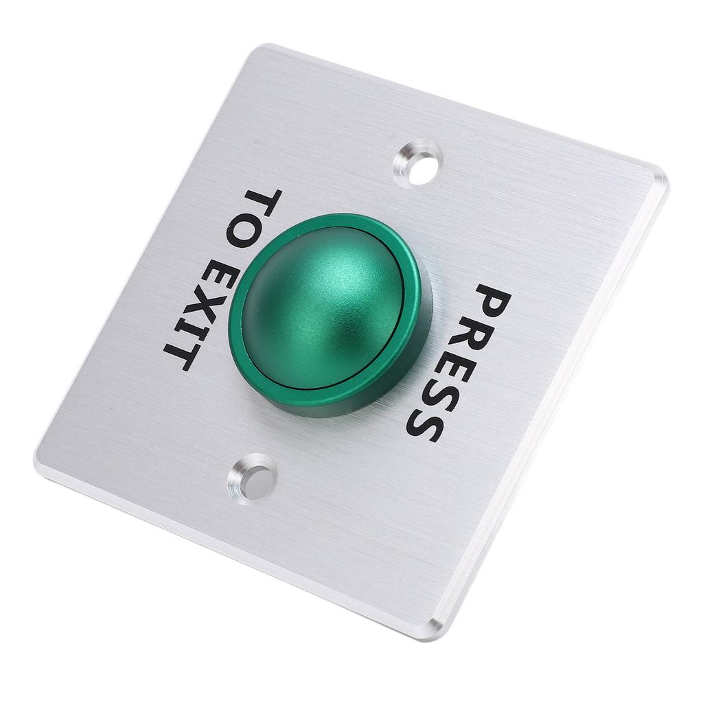 Door Release Button Stainless Steel 12‑24V Push to Exit NO NC COM Switch Access Control Panel