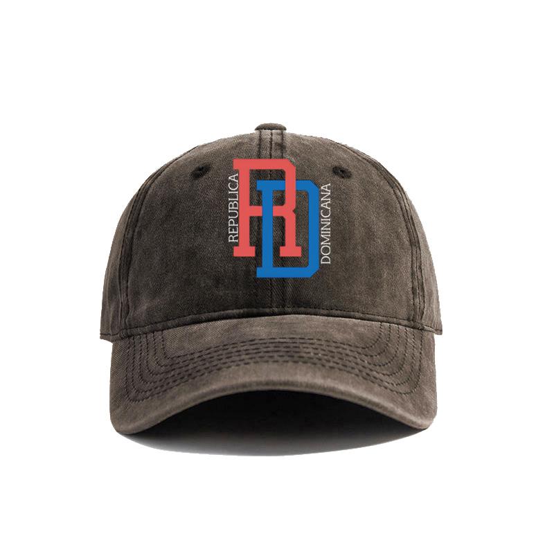 DR Dominikanische Republik Flagge Baseballkappen Used Hüte Dad Cap Unisex Damen Retro Outdoor Sommer Verstellbar Stolz Dominikanische Hüte