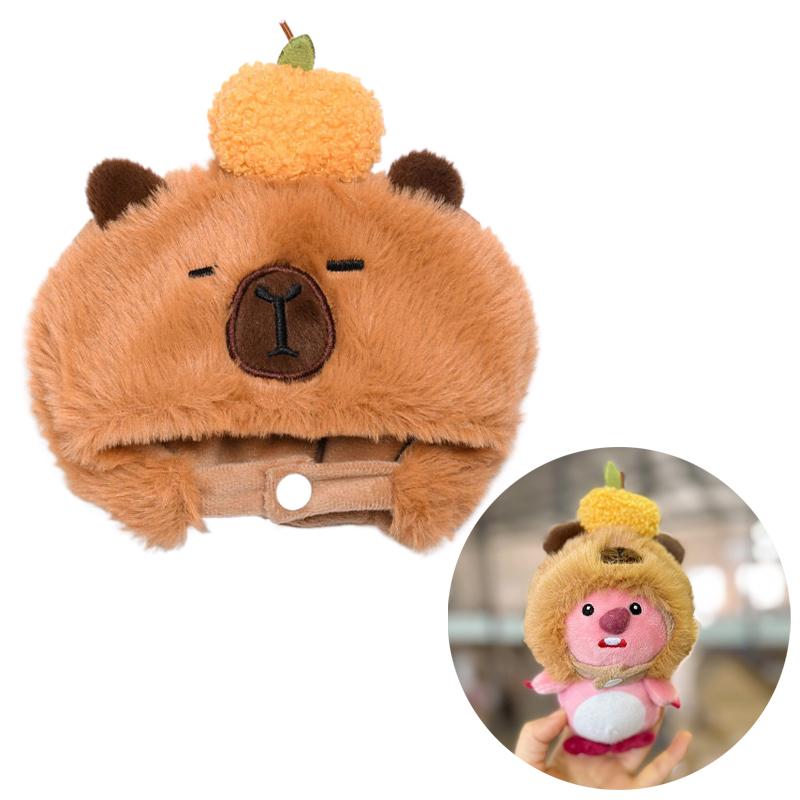 15Cm Doll Headgear Deer Pig Rabbit Cartoon Animal Ear Cap Cos Outfit Change Dressing Game Cute Plush Hat