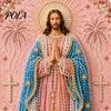 Kit Pittura Artistica Mary con Texture Perlescente 3D, Sacra Misericordia Gesù Fede Religiosa Kit Artigianale Fai da Te Finto per Adulti Principianti Decorazione Murale Cristiana