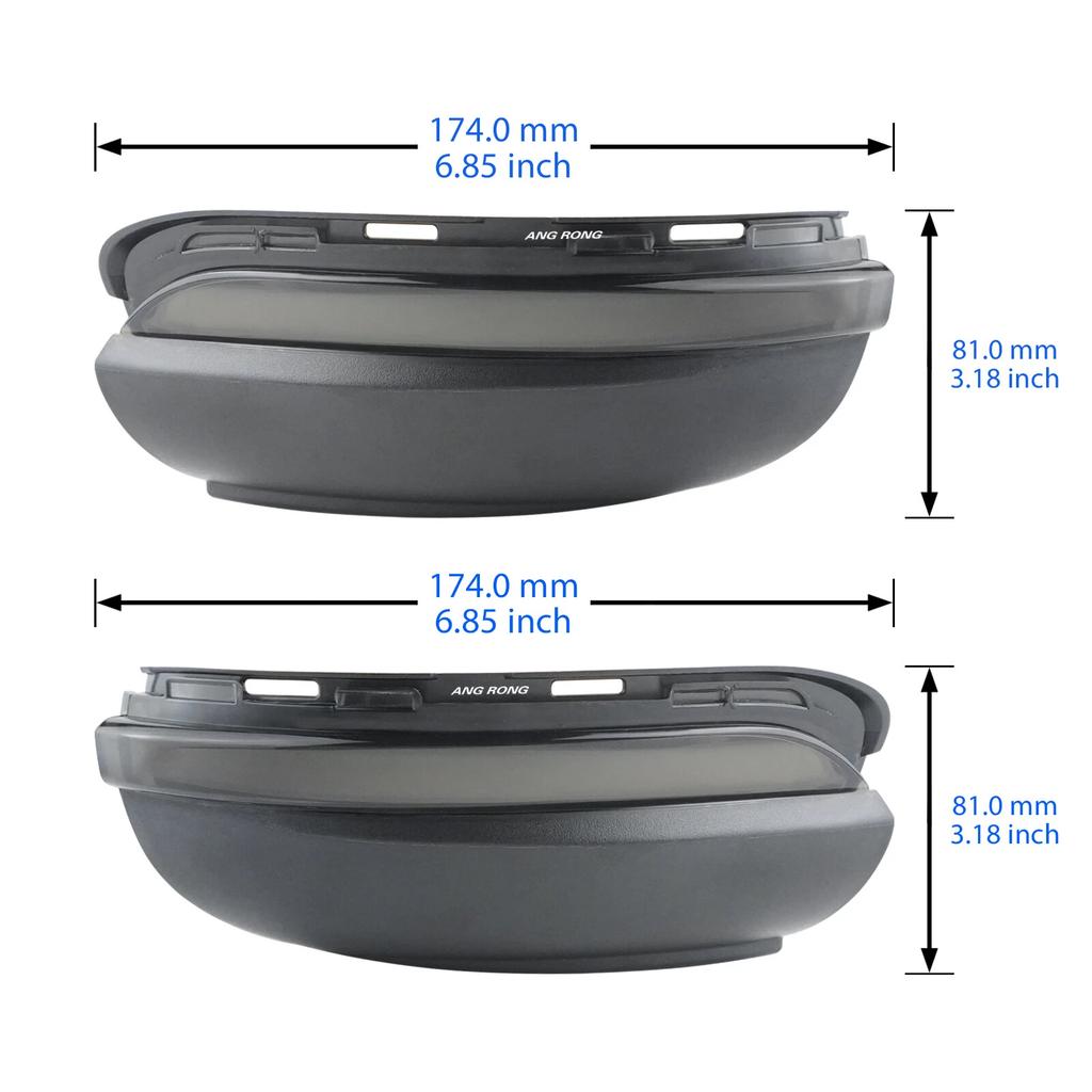 LJZ Dynamic LED Wing Mirror Turn Signal Light 12V VW Golf 6 MK6 2008-2012 Rearview Indicator Lamp Sequential Blinker