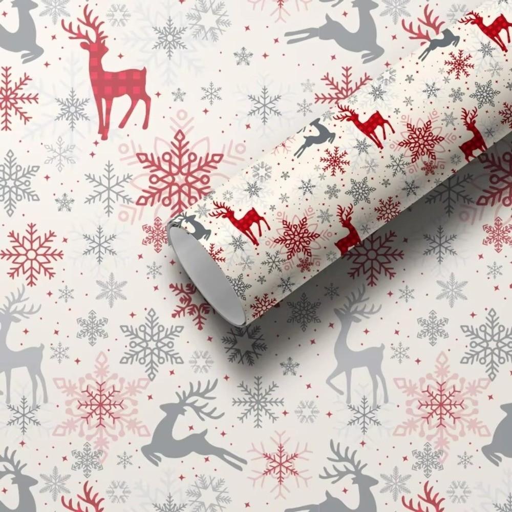Christmas Trees Gift Wrapping Paper Elk Gift Box Paper Christmas Wrapping Paper  Christmas Party