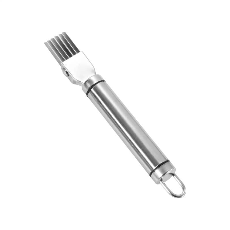 

Kitchen Home Restaurant Stainless Steel Tool - Manual Onion Slicer,Green Onion Cutter,Scallion Shred Silk Knife,Vegetable Cutter