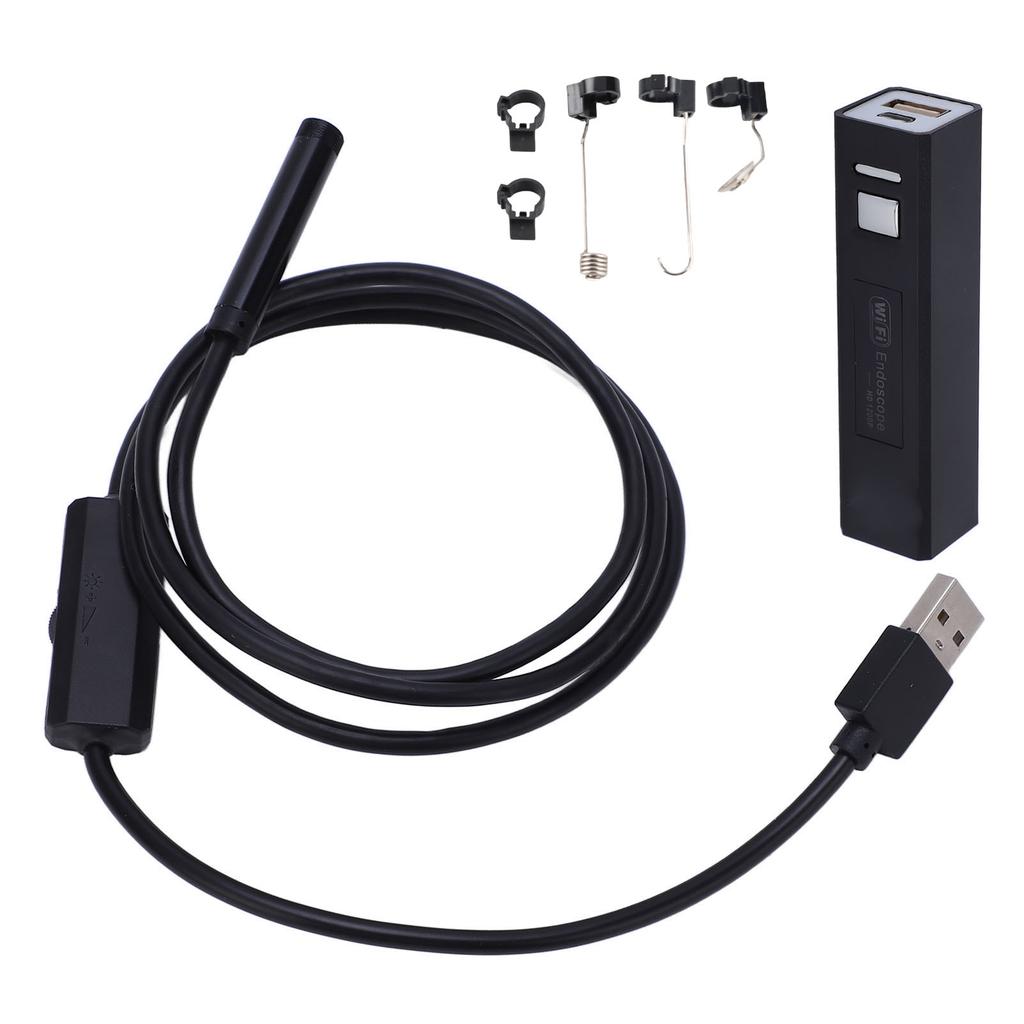 Endoscopio Wireless per Telefono WiFi Borescopio Telecamera di Ispezione HD IP68 8mm con Luce