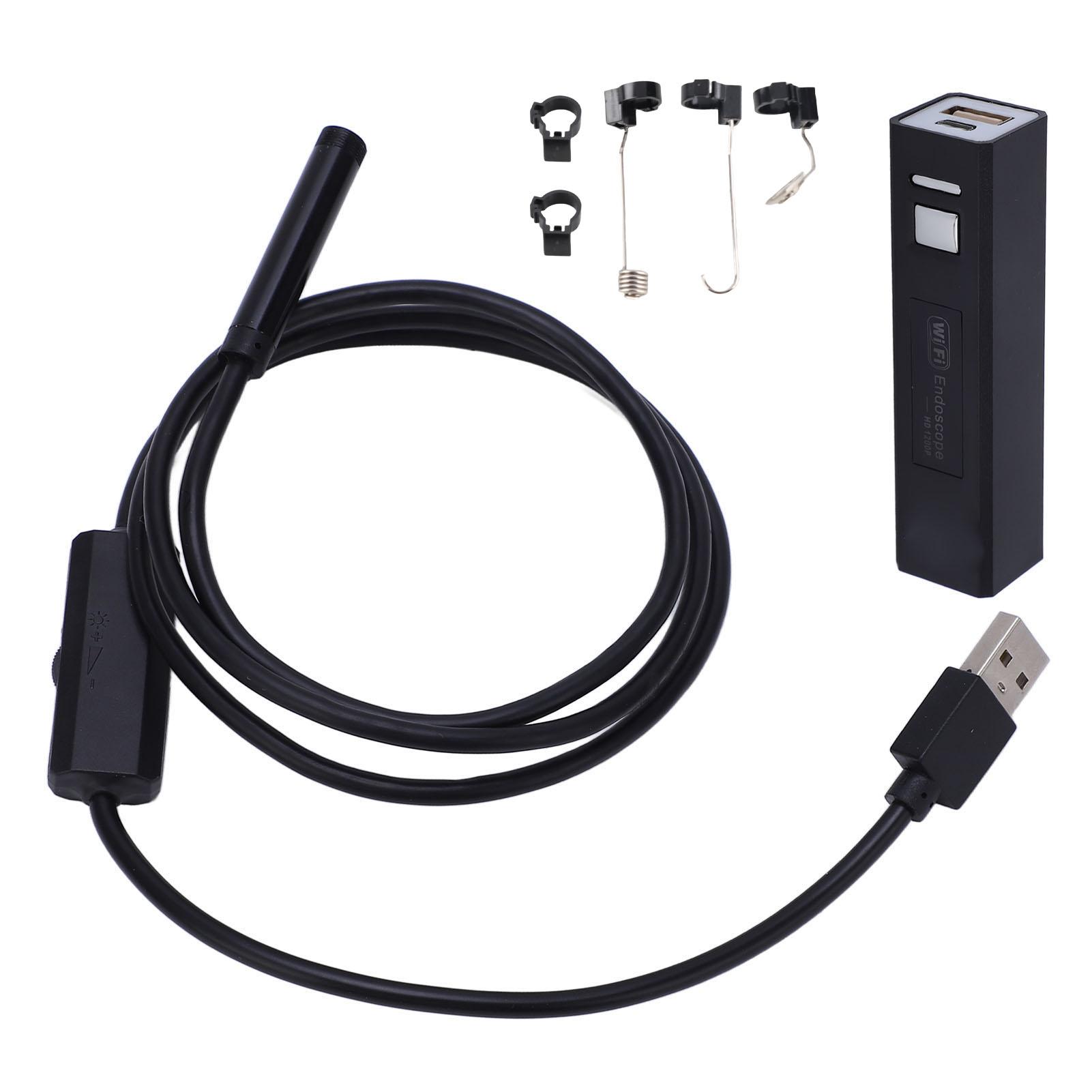 

Wireless Endoscope Phone WiFi Borescope Inspection Camera HD IP68 8mm with Light