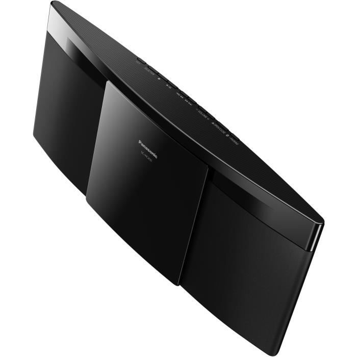 Micro-chaîne connectée PANASONIC HC200-K - Lecteur CD/MP3, Radio FM - 20W - Noire