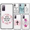 Bibelvers Glaube Jesus Kreuz Handyhülle Für Samsung Galaxy S25 Ultra S9 S10 S20 S21 S22 Plus S24 FE S23 Ultra Rückseite