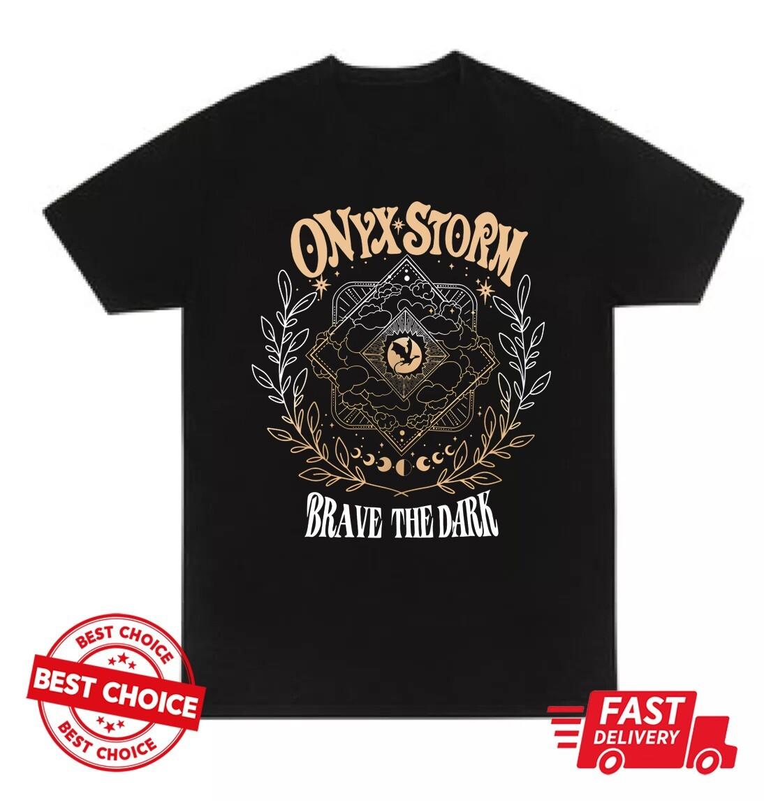 Черная футболка унисекс Onyx Storm Brave The Dark XL