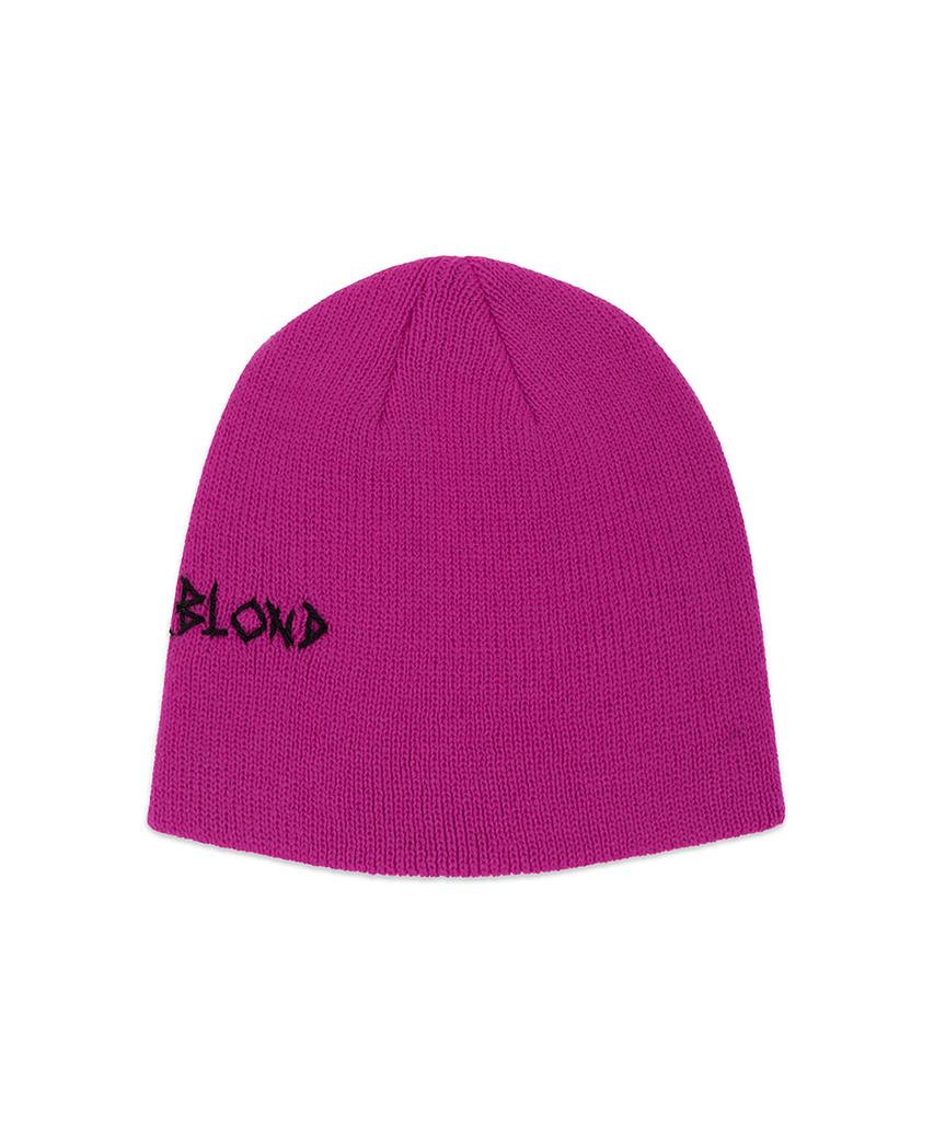 BLACKBLOND Vividi Embroidered Logo Piercing Beanie (Magenta)