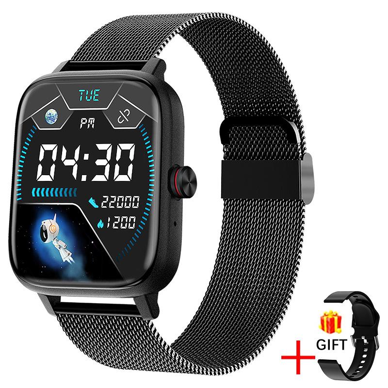 I13 Square Smart Watch with Heart Rate Sleep Monitor Bluetooth Call Message Reminder Fitness Health Tracker