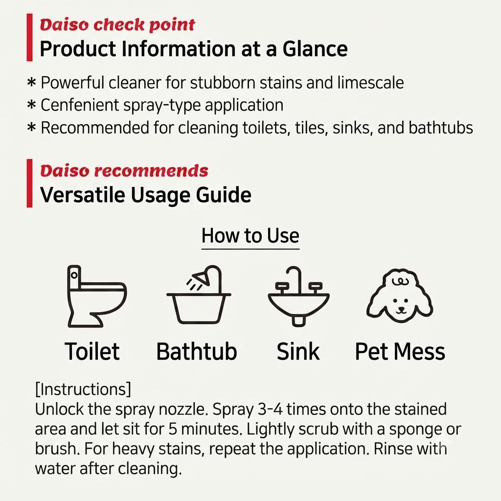 Powerful Limescale & Urine Scale Remover Spray for Bathroom Cleaning