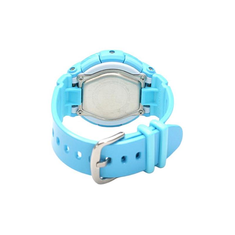 Casio BABY-G theme series, neon backlight, 3D three-dimensional time characters, classic pointer dual display, quartz movement, resin BGA-130-2B