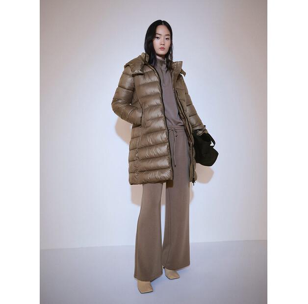 

Пуховик Mango Bego 77018265 коричневый Regular Fit XL