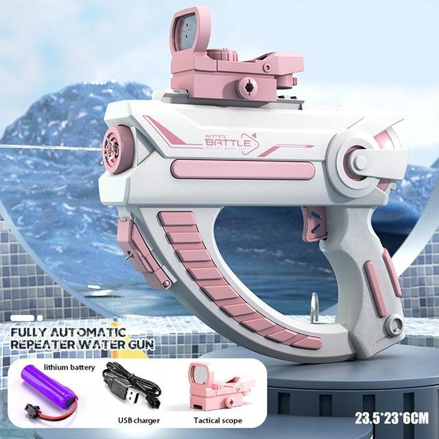 Electric Water Gun Automatic Continuous Beach Large-capacity Swimming Pool Summer Outdoor Fun Toy for Baby Children Boy