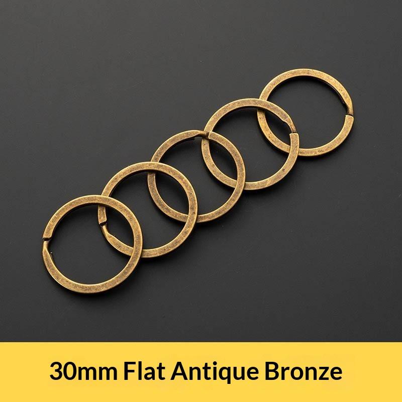 1 Stück Massiver Metall-Sprengringe Doppelöse Schlüsselanhänger 15-38mm Tasche Hakenverbinder Schlüsselanhänger Schlüsselhalter DIY Lederhandwerk Beschläge