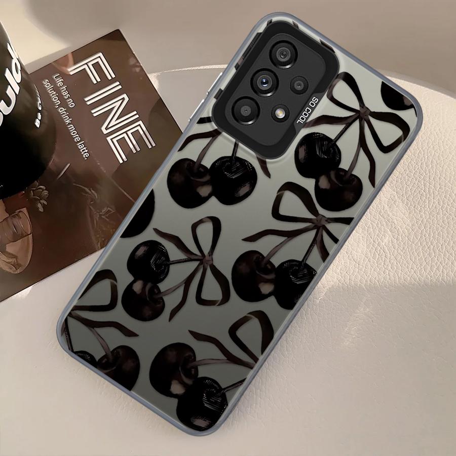Phone Cover Case for Samsung Galaxy A13 A12 A25 A73 A23 A71 A32 A36 A14 A56 A72 A16 A34 A17 A52 A54 Stylish Cherry Pattern