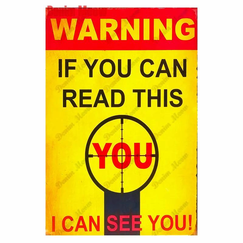 Smile Beware of Dog Tin Sign, Warning Video Poster, No Parking, Wall Art Poster, Pub Public Area Painting, Home Decor, WY104