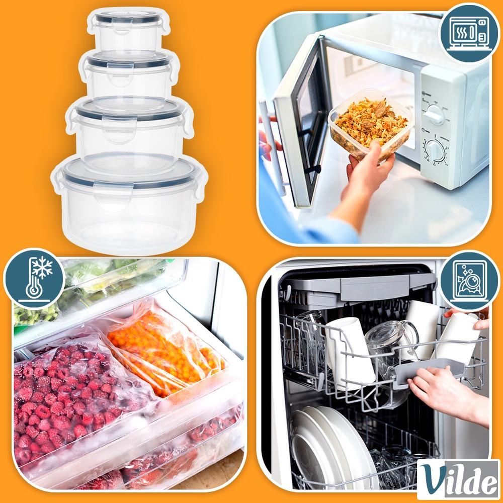 Food Containers With Lid And Seal 8 Pcs.