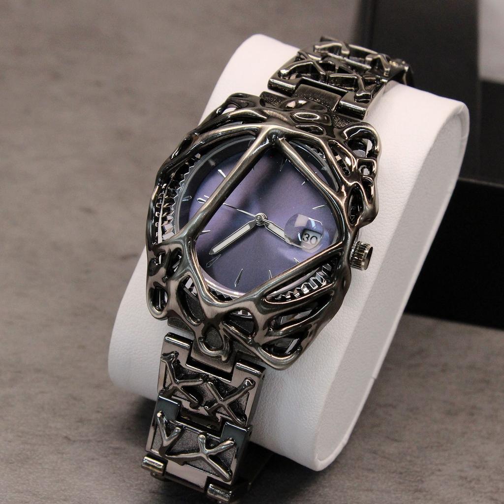 Y2k Red Devil Claw Hot Sell Original Alabaster Style Quartz Watch Men Unisex Hot Medieval Old Unique Creative High Quality Clock
