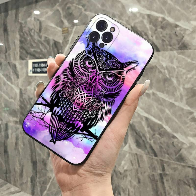 YNDFCNB Animal Owl Phone Case For iPhone 8 7 6 6S Plus X SE 2020 XR XS 14 11 12 13 Mini Pro Max Mobile Case