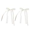 Long Ribbon Hair Bows Lace Bowknot Hair Clip Korean Style Hair Clip Women Braids Holder Nonslip Barrettes Hair Decors