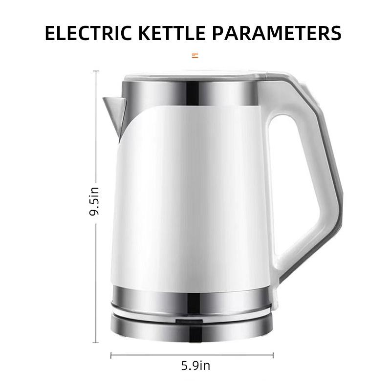 

Household large-capacity electric kettle Double-layer anti-scalding automatic power-off kettle
