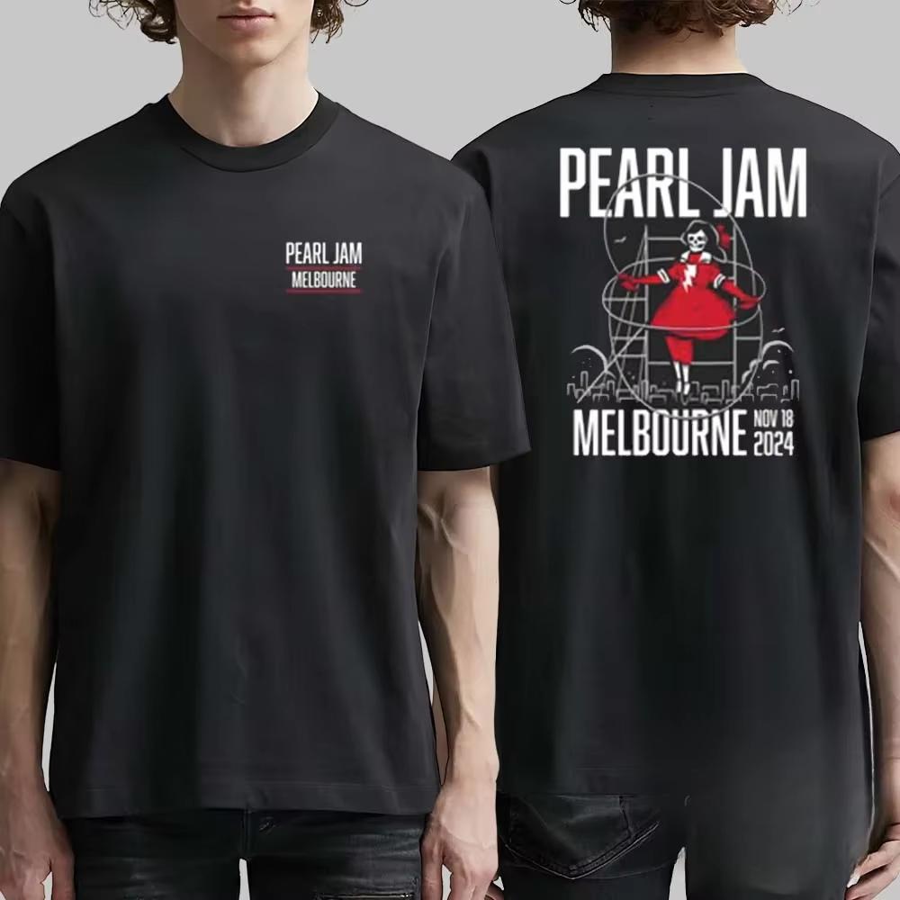 Tricou Bumbac Pearl Jam Trupa Rock Bărbați Femei Fani Esențiale Mânecă Scurtă Topuri Brand de Modă Vară Casual Zilnic