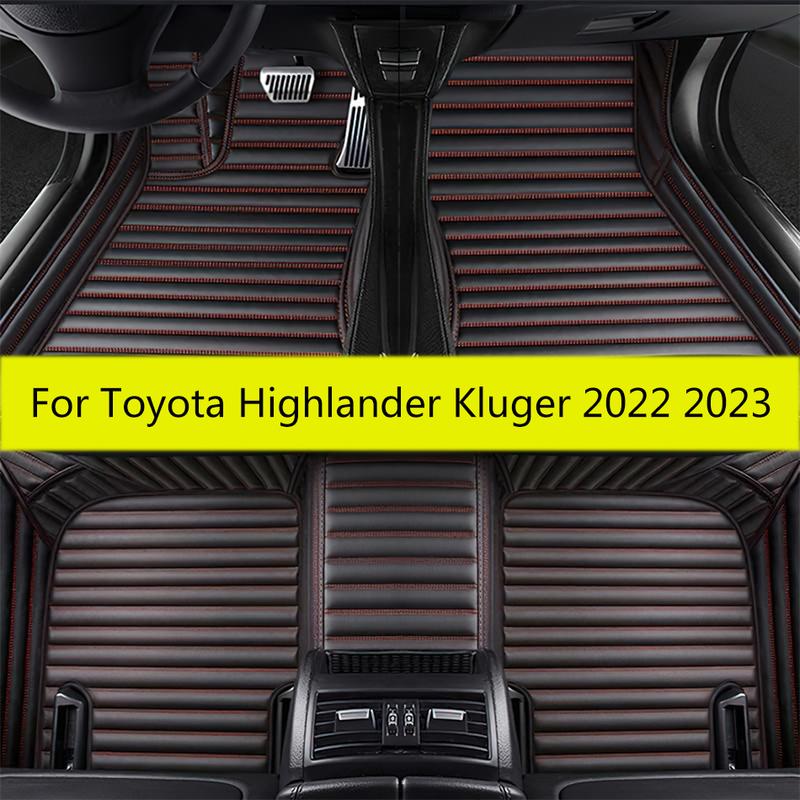 Car Floor Mats For Toyota Highlander Kluger 2024   (5 seater) Auto Interior Accessories  Styling Parts Covers Rugs