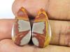 20Cts. Natural Noreena Jasper (13mm X 27mm Each) Pear Cabochon Match Pair SK-2717