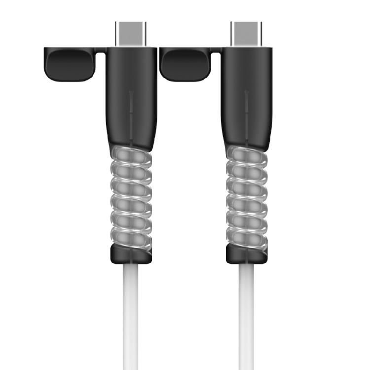 Silicone USB Type C Charging Cable Protectors AntiBend And Tangles Protections Prevents Fraying