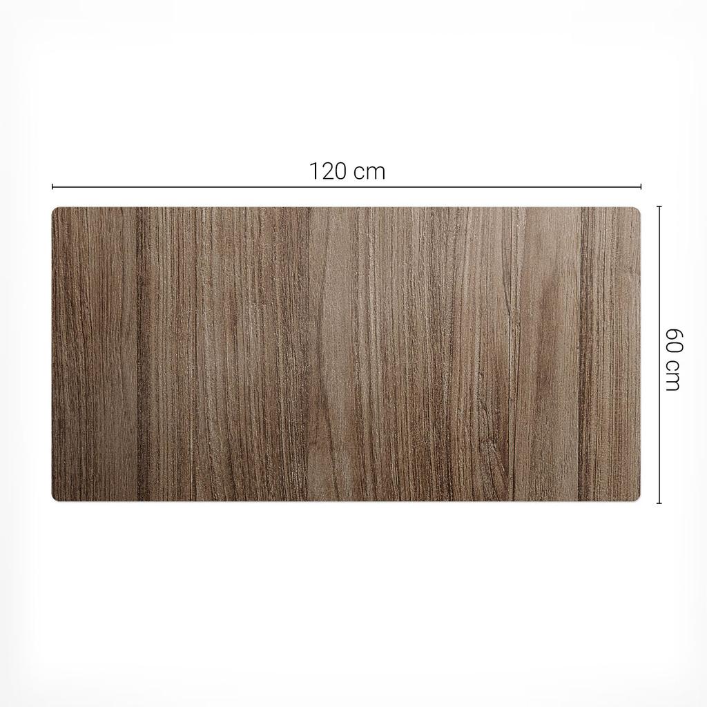 Anti-Slip Protective Desk Mat with Wood Grain Pattern 120x60 cm