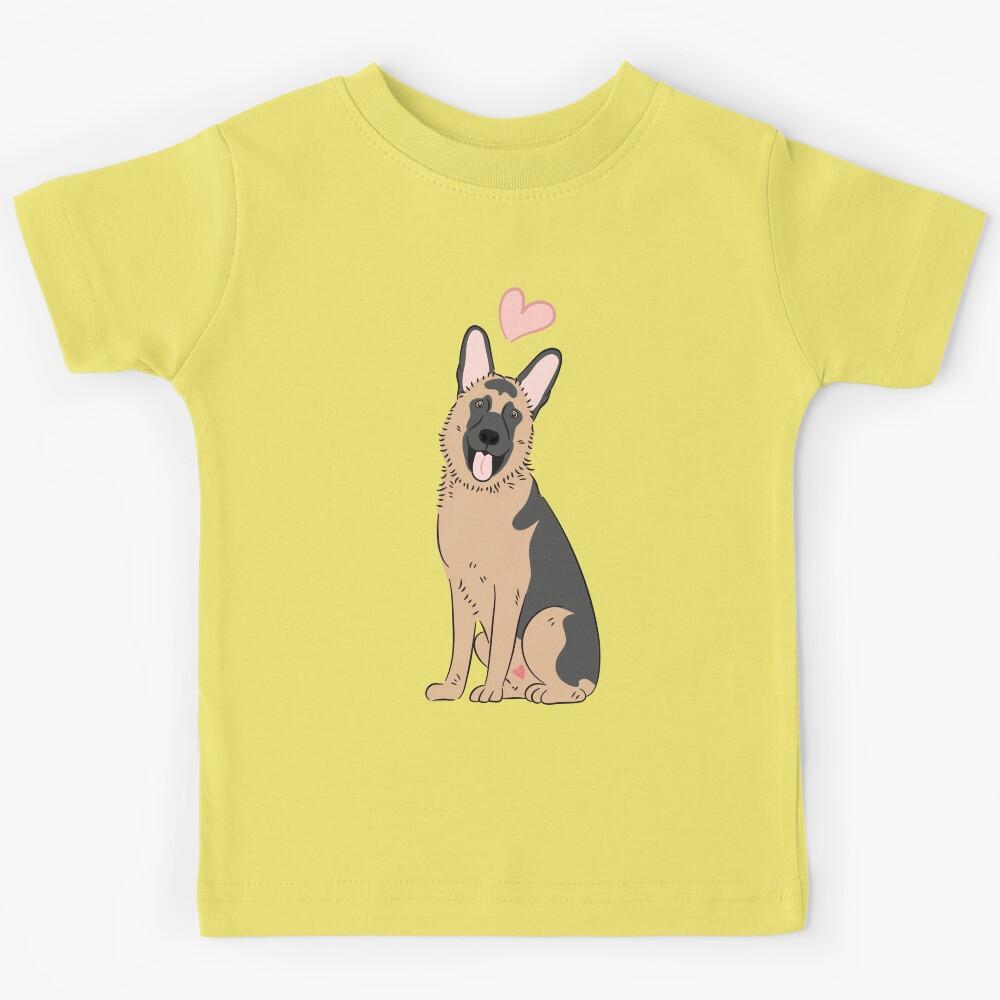 LOVE German Shepherd - Black and Tan 2 Kids T-Shirt 110