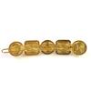 Chanel Hair Accessory COCO Mark Pearl Jewel Barrette Hair Clip Gold Women B20K Used