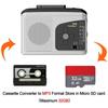 1PACK cassette player Walkman with speaker, stereo, radio FM direct to MP3 to TF card ezcap234