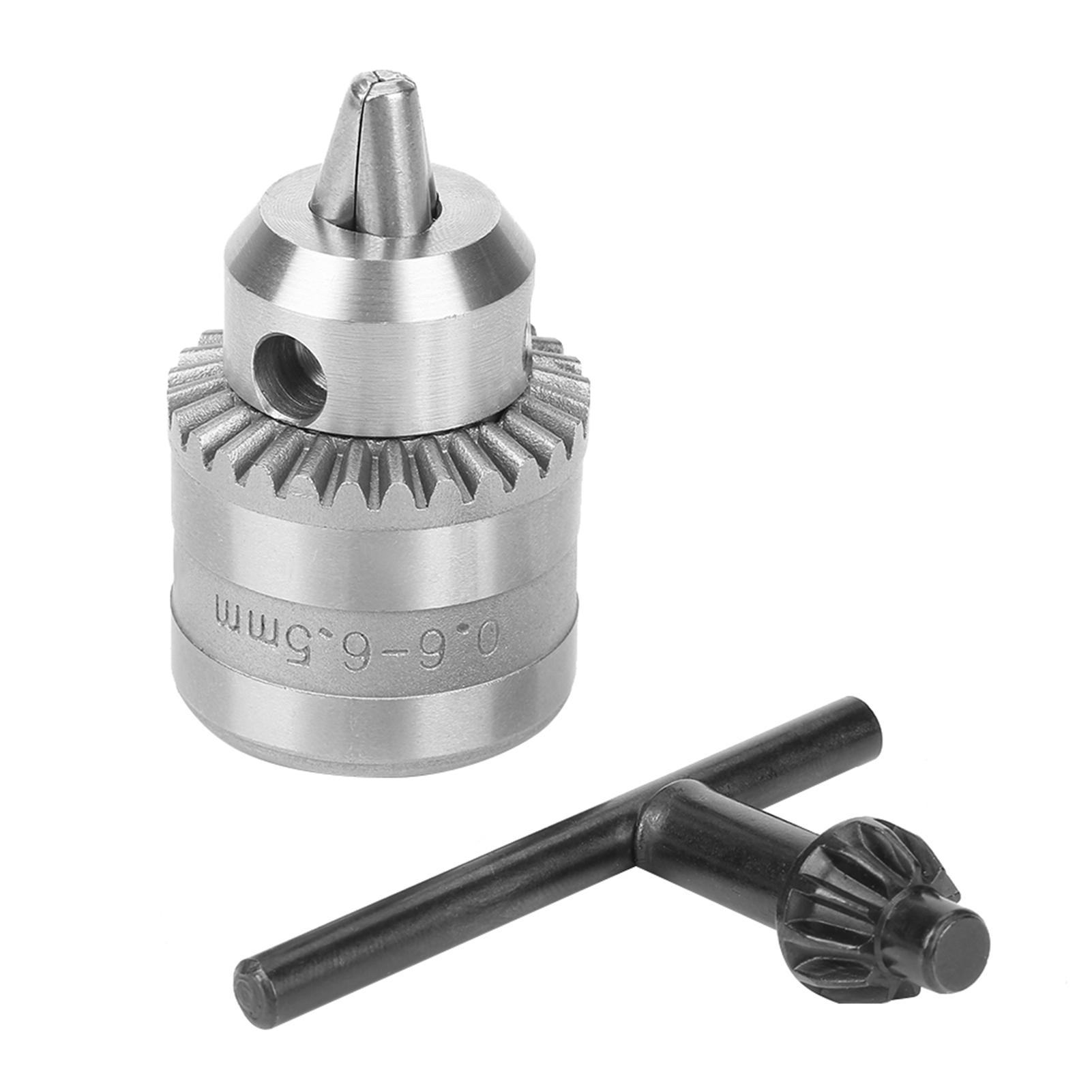 0,6‑6,5 mm Mandrin de perceuse à clé avec clé à mandrin pour perceuse électrique (B10)