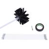 12Pcs Chimney Pipe Inner Wall Cleaning Brushes Flexible Electric Drill Part for Dryer Flue 16in Rod