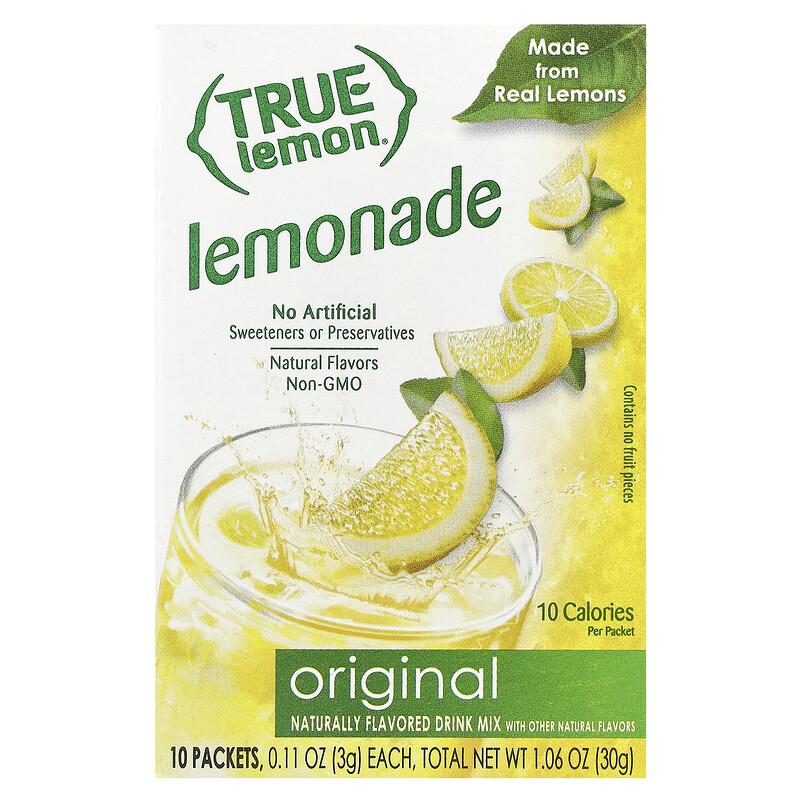 True Citrus True Lemon®, Original Lemonade, 10 Packets, 0.11 oz (3 g) Each sold by Joom