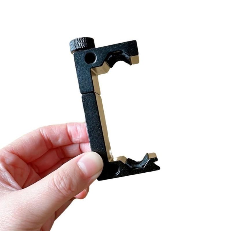 Phone Tripod Mount Metal Tripod Adapter with Hot Shoes Arca Port and 1/4in Screw Holes Adjustable Cellphone Stand Holder