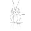 Kpop moda araña colgantes de Halloween cadena cruzada redonda collares para hombres Color plata cadena de cuello gótico pareja ropa de calle regalos