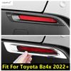 Dekorationsskydd för Ram till Bakre Bumper Dimljuslampor för Toyota Bz4x - 2025 Krom / Kolfiber Tillbehör