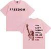 Charlie Kirk You Can't Silence Us All Printed T Shirts Men Women Harajuku High Street Oversized T-shirt Summer Tops Loose Tshirt